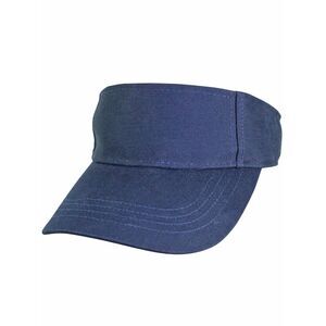 Navy Blue 100% Cotton Sun Sports Visor Hat